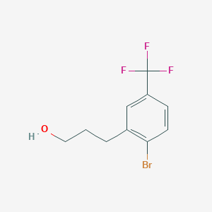 molecular formula C10H10BrF3O B2863713 3-[2-Bromo-5-(trifluoromethyl)phenyl]propan-1-ol CAS No. 1397238-02-6