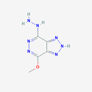 molecular formula C5H7N7O B286372 7-hydrazino-1H-[1,2,3]triazolo[4,5-d]pyridazin-4-yl methyl ether 