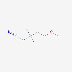 5-Methoxy-3,3-dimethylpentanenitrile