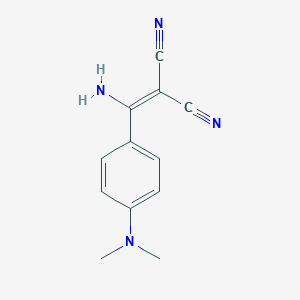 molecular formula C12H12N4 B286374 2-{Amino[4-(dimethylamino)phenyl]methylene}malononitrile 
