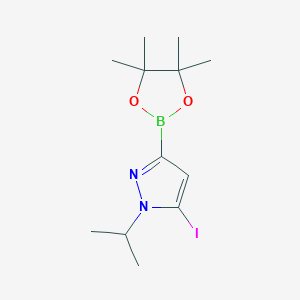 molecular formula C12H20BIN2O2 B2863752 5-Iodo-1-isopropylpyrazole-3-boronic acid, pinacol ester CAS No. 2377608-81-4