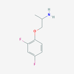 molecular formula C9H11F2NO B2863758 1-(2-Aminopropoxy)-2,4-difluorobenzene CAS No. 953751-83-2