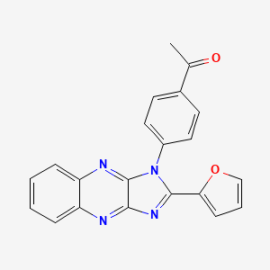 1-(4-(2-(furan-2-yl)-1H-imidazo[4,5-b]quinoxalin-1-yl)phenyl)ethanone