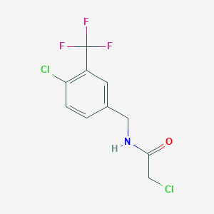 2-Chloro-N-(4-chloro-3-(trifluoromethyl)benzyl)acetamide