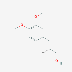 molecular formula C12H18O3 B2863780 (2R)-3-(3,4-Dimethoxyphenyl)-2-methylpropan-1-ol CAS No. 2248173-13-7