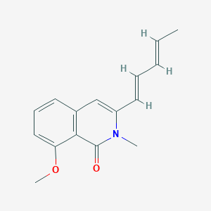 molecular formula C16H17NO2 B286379 8-methoxy-2-methyl-3-[(1E,3E)-penta-1,3-dienyl]isoquinolin-1-one 