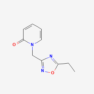 molecular formula C10H11N3O2 B2863792 1-[(5-Ethyl-1,2,4-oxadiazol-3-yl)methyl]-1,2-dihydropyridin-2-one CAS No. 1808543-92-1