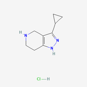 3-Cyclopropyl-4,5,6,7-tetrahydro-1H-pyrazolo[4,3-c]pyridine hydrochloride