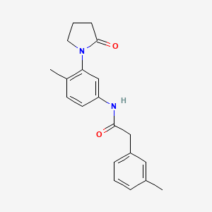 N-(4-methyl-3-(2-oxopyrrolidin-1-yl)phenyl)-2-(m-tolyl)acetamide