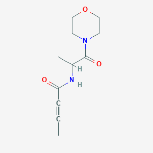 N-(1-Morpholin-4-yl-1-oxopropan-2-yl)but-2-ynamide