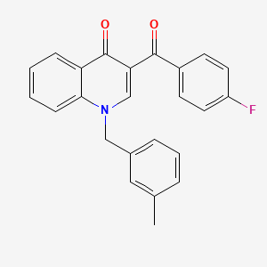 3-(4-Fluorobenzoyl)-1-[(3-methylphenyl)methyl]-1,4-dihydroquinolin-4-one