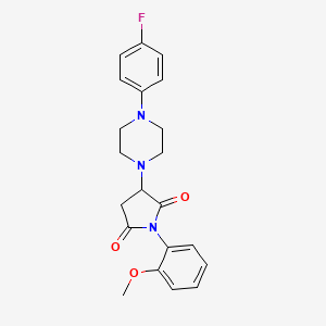 3-[4-(4-Fluorophenyl)piperazin-1-yl]-1-(2-methoxyphenyl)pyrrolidine-2,5-dione
