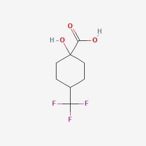 molecular formula C8H11F3O3 B2863823 1-Hydroxy-4-(trifluoromethyl)cyclohexane-1-carboxylic acid CAS No. 1341606-13-0