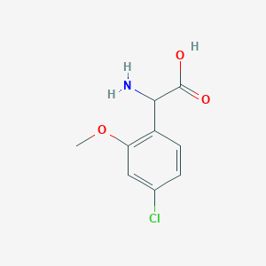 2-Amino-2-(4-chloro-2-methoxyphenyl)acetic acid