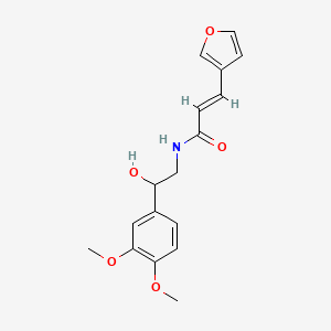 (E)-N-(2-(3,4-dimethoxyphenyl)-2-hydroxyethyl)-3-(furan-3-yl)acrylamide