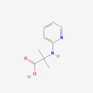 molecular formula C9H12N2O2 B2863849 2-Methyl-2-[(pyridin-2-yl)amino]propanoic acid CAS No. 1368813-43-7