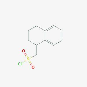 molecular formula C11H13ClO2S B2863850 1,2,3,4-Tetrahydronaphthalen-1-ylmethanesulfonyl chloride CAS No. 1343693-98-0
