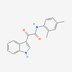 molecular formula C18H16N2O2 B2863857 N-(2,4-二甲苯基)-2-(1H-吲哚-3-基)-2-氧代乙酰胺 CAS No. 852367-78-3