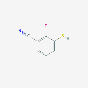 molecular formula C7H4FNS B2863872 2-氟-3-巯基苯甲腈 CAS No. 1824369-73-4
