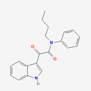 molecular formula C20H20N2O2 B2863882 N-butyl-2-(1H-indol-3-yl)-2-oxo-N-phenylacetamide CAS No. 852367-59-0