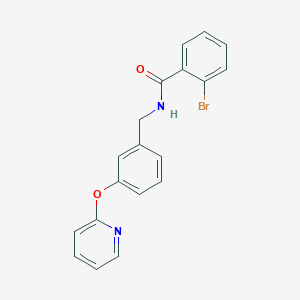 molecular formula C19H15BrN2O2 B2863891 2-溴-N-(3-(吡啶-2-氧基)苄基)苯甲酰胺 CAS No. 1797891-60-1