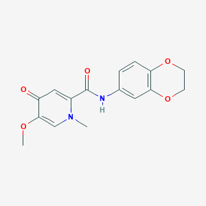 N-(2,3-dihydro-1,4-benzodioxin-6-yl)-5-methoxy-1-methyl-4-oxo-1,4-dihydropyridine-2-carboxamide