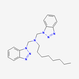 N,N-bis(benzotriazol-1-ylmethyl)octan-1-amine