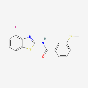 N-(4-fluorobenzo[d]thiazol-2-yl)-3-(methylthio)benzamide