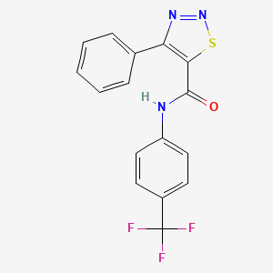 4-phenyl-N-[4-(trifluoromethyl)phenyl]-1,2,3-thiadiazole-5-carboxamide