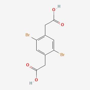 molecular formula C10H8Br2O4 B2863915 2,2'-(2,5-二溴-1,4-苯撑)二乙酸 CAS No. 1449412-39-8