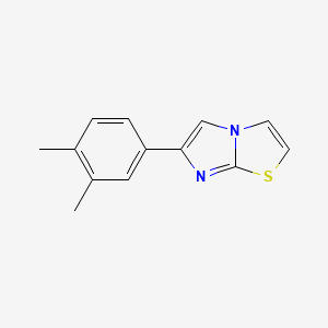 molecular formula C13H12N2S B2863917 6-(3,4-二甲基苯基)咪唑并[2,1-b][1,3]噻唑 CAS No. 940724-96-9