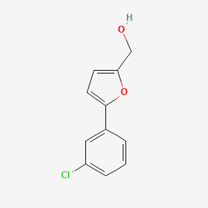 molecular formula C11H9ClO2 B2863924 [5-(3-氯苯基)呋喃-2-基]甲醇 CAS No. 40313-65-3