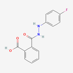 molecular formula C14H11FN2O3 B2863938 2-{[2-(4-Fluorophenyl)hydrazino]carbonyl}benzenecarboxylic acid CAS No. 320421-93-0