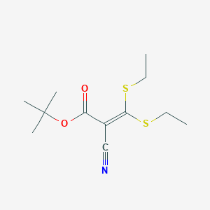 Tert-butyl 2-cyano-3,3-bis(ethylsulfanyl)prop-2-enoate