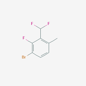 1-Bromo-3-(difluoromethyl)-2-fluoro-4-methylbenzene
