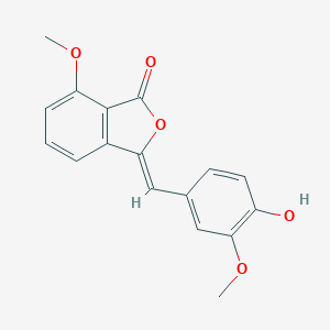 molecular formula C17H14O5 B286397 3-(4-hydroxy-3-methoxybenzylidene)-7-methoxy-2-benzofuran-1(3H)-one 