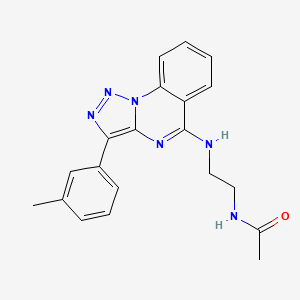 molecular formula C20H20N6O B2863977 N-(2-{[3-(3-methylphenyl)-[1,2,3]triazolo[1,5-a]quinazolin-5-yl]amino}ethyl)acetamide CAS No. 866843-94-9