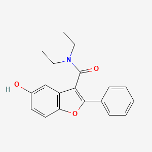 molecular formula C19H19NO3 B2863979 N,N-二乙基-5-羟基-2-苯基-1-苯并呋喃-3-甲酰胺 CAS No. 301682-53-1