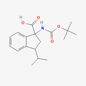 1-{[(Tert-butoxy)carbonyl]amino}-3-(propan-2-yl)-2,3-dihydro-1h-indene-1-carboxylic acid