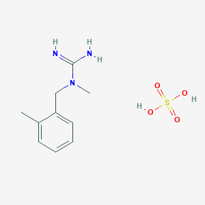 molecular formula C10H17N3O4S B2863996 1-甲基-1-(2-甲基苄基)胍硫酸盐 CAS No. 1185438-16-7