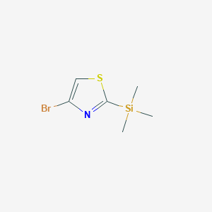 molecular formula C6H10BrNSSi B028640 4-Bromo-2-(trimethylsilyl)thiazole CAS No. 108306-53-2