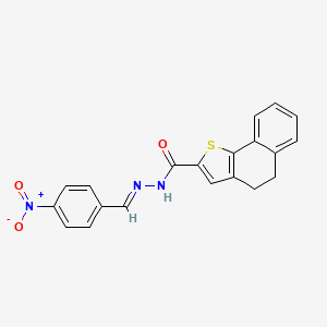 N'-[(1E)-(4-nitrophenyl)methylidene]-4H,5H-naphtho[1,2-b]thiophene-2-carbohydrazide