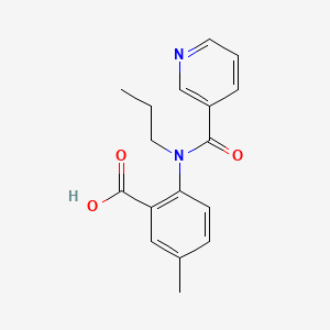 molecular formula C17H18N2O3 B2864009 5-methyl-2-(N-propylnicotinamido)benzoic acid CAS No. 946258-74-8