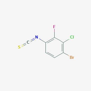 molecular formula C7H2BrClFNS B2864015 4-Bromo-3-chloro-2-fluorophenyl isothiocyanate CAS No. 7620-28-2; 886501-37-7