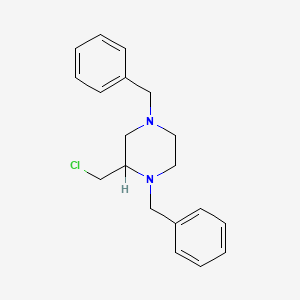molecular formula C19H23ClN2 B2864026 1,4-Dibenzyl-2-(chloromethyl)piperazine CAS No. 24225-89-6