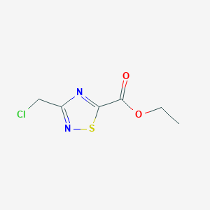 molecular formula C6H7ClN2O2S B2864039 3-(氯甲基)-1,2,4-噻二唑-5-甲酸乙酯 CAS No. 1211571-26-4