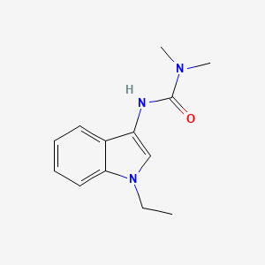 molecular formula C13H17N3O B2864056 3-(1-ethyl-1H-indol-3-yl)-1,1-dimethylurea CAS No. 941927-46-4