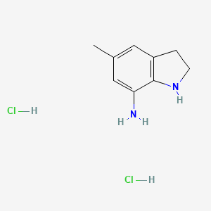 molecular formula C9H14Cl2N2 B2864059 5-Methylindolin-7-amine dihydrochloride CAS No. 2306272-04-6