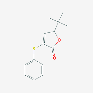 molecular formula C14H16O2S B286406 5-tert-Butyl-3-(phenylthio)-2(5H)-furanone 