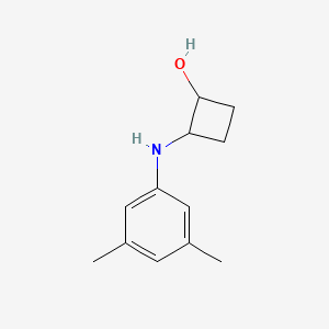 molecular formula C12H17NO B2864067 2-[(3,5-Dimethylphenyl)amino]cyclobutan-1-ol CAS No. 2145705-11-7